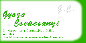 gyozo csepcsanyi business card